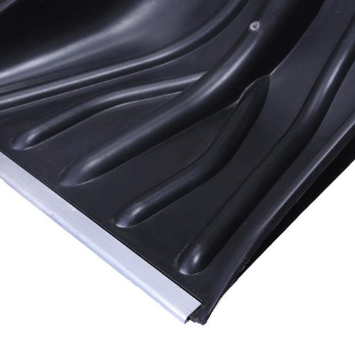 Ковш лопаты для уборки снега, 410 × 390 мм, пластик, алюминиевая планка, тулейка 32 мм