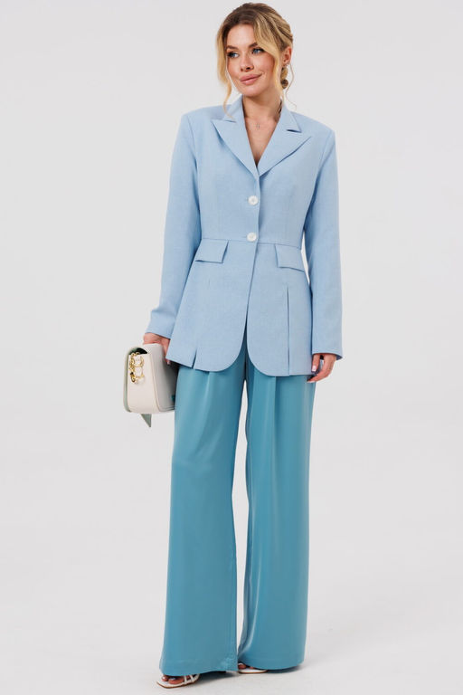 Жакет AmberA 1114-1 голубой фото 3