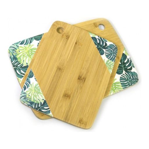 Доска разделочная деревянная с принтом Walmer Bamboo 28х21 см., цвет коричневый  фото 5