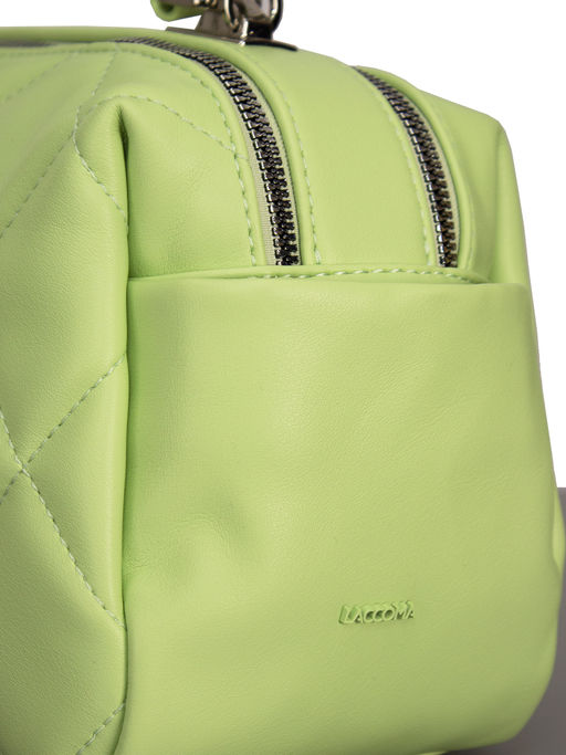 LACCOMA сумка Кристи-Ф826-мятный эко кожа хлопок  фото 8