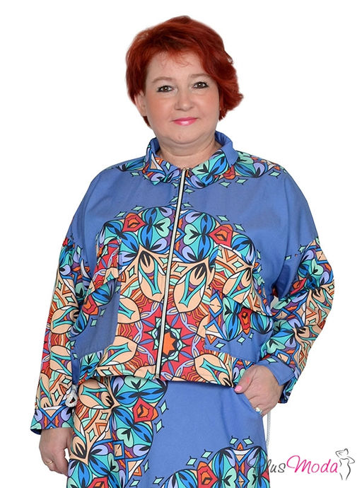 Парка Модель №1491 размеры 44-84 - Plusmoda фото 2