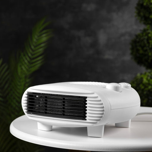 Тепловентилятор Luazon LTO-06, напольный, спиральный, 2000 Вт, 20 м², 2 режима, белый