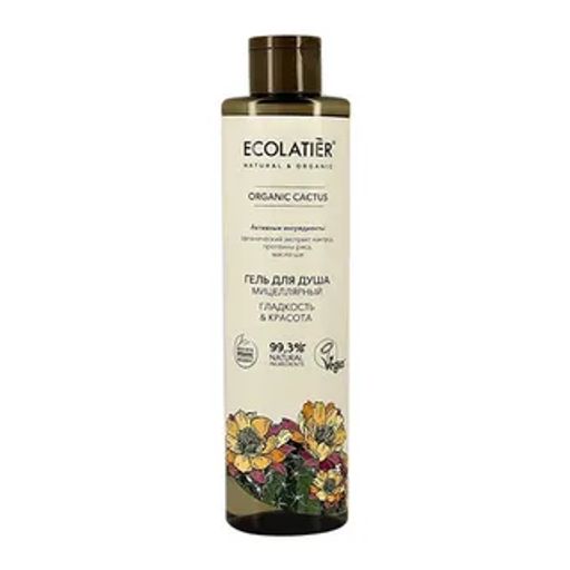 Ecolatier Organic Farm GREEN Гель/душ Мицеллярный Гладкость+Красота "CACTUS Flower" 350мл