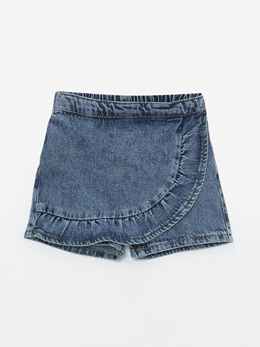 Beli Lastikli K?z Bebek Jean ?ort Etek - Waikiki фото 2