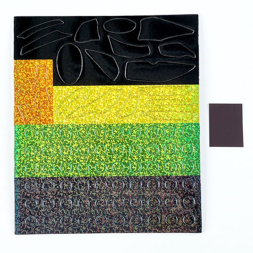 Цена за 2 шт. Аппликация стикерами форменная на магните Желтая тачка, набор для творчества, стикерная мозаика - Школа талантов фото 4