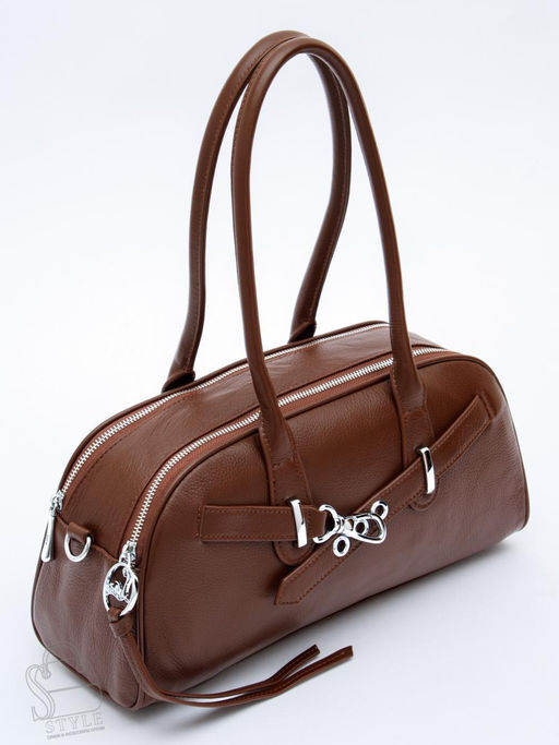 Сумка женская кожаная 9198SP d.brown Velina Fabbaino-Safenta в Новосибирске