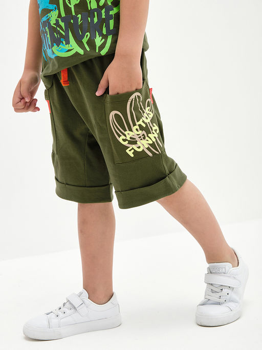 Шорты для мальчика цвета хаки - Kogankids фото 8