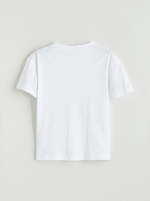 Bisiklet Yaka K?z ?ocuk Ti??rt