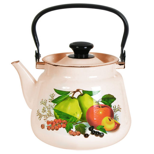 ЭМ_Чайник 3,5 л конический с мет. дужкой (бел, слонов), арт. 43504-132/6 КМК