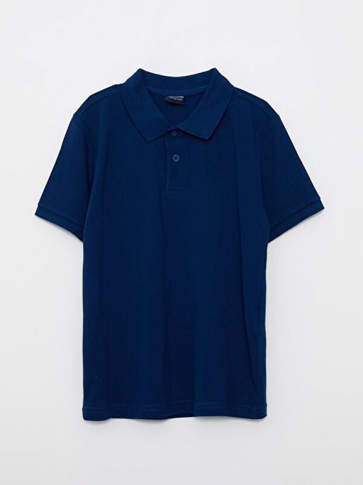 Polo Yaka Basic K?sa Kollu Pamuklu Erkek ?ocuk Ti??rt