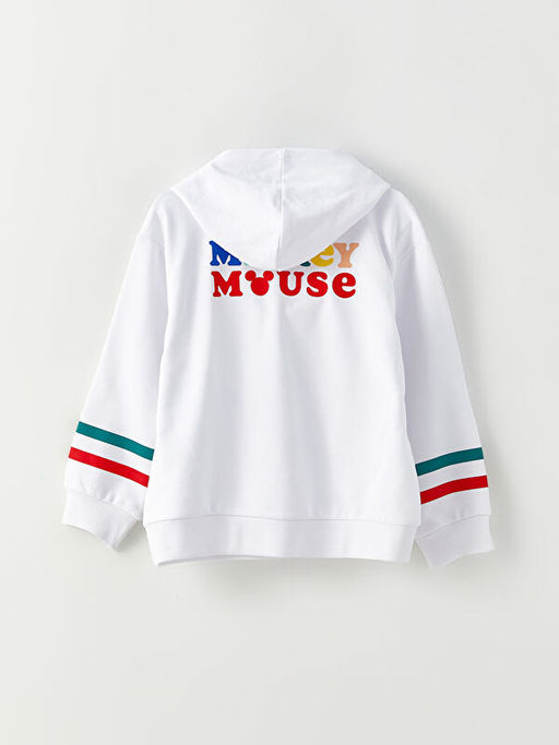 Kap??onlu Mickey Mouse Bask?l? Uzun Kollu K?z ?ocuk Sweatshirt - Waikiki фото 2