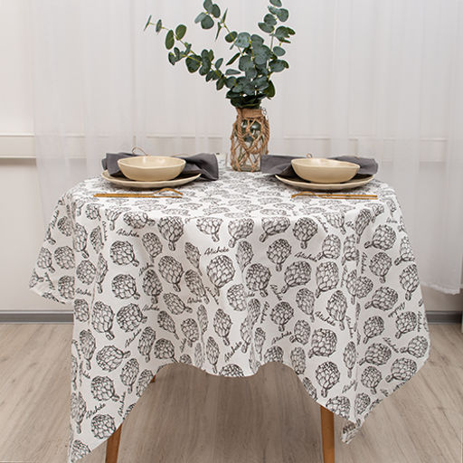 Скатерть 145х220, рогожка, 100 % хлопок, Артишоки ВБ 145х220 - Традиция фото 9