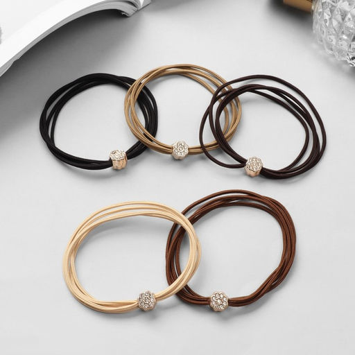 Цена за 12 шт. Резинка для волос «Салли», цветок, 5 см, МИКС