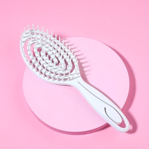 Расчёска для сушки волос, массажная, 7×23.5 см, МИКС