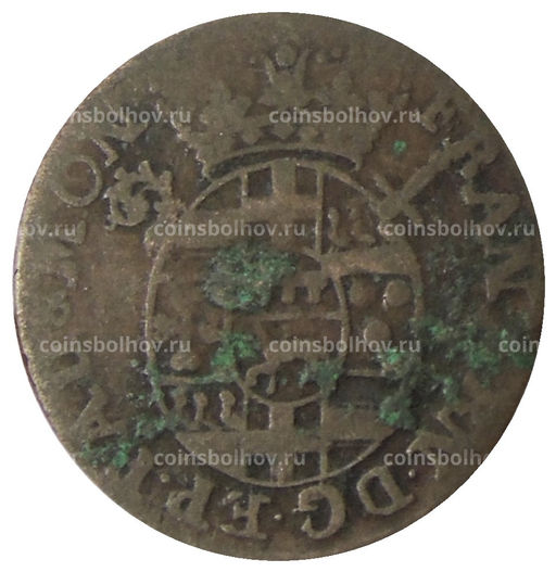 Монета 4 пфеннига 1718 года Германские государства  Падеборн