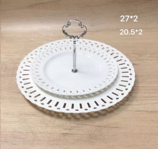 Ваза для фруктов 2-х ярусная / R-631 /уп 11/ - Галеонтрейд фото 2