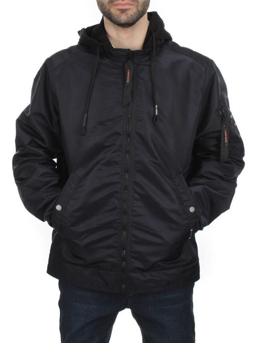 8798 DK. BLUE Куртка мужская демисезонная (100 гр. синтепон) - Fashion фото 2