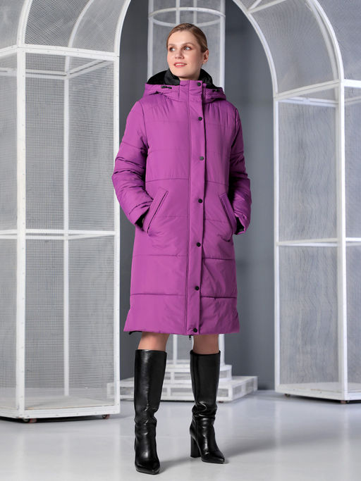 25422 Пальто лиловый - Dizzyway фото 2