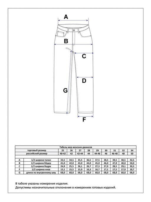 Джинсы P412-0114 white