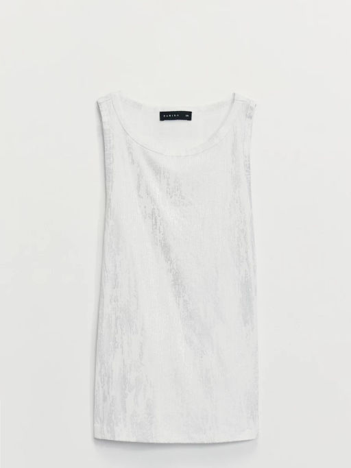 Майка с металлизированным накатом / Zarina  фото 8