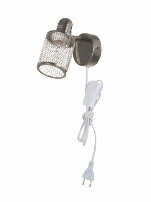 Бра настенное BayerLux «Анрия», 1хЕ14, 40 Вт, хром, 14×8×12 см