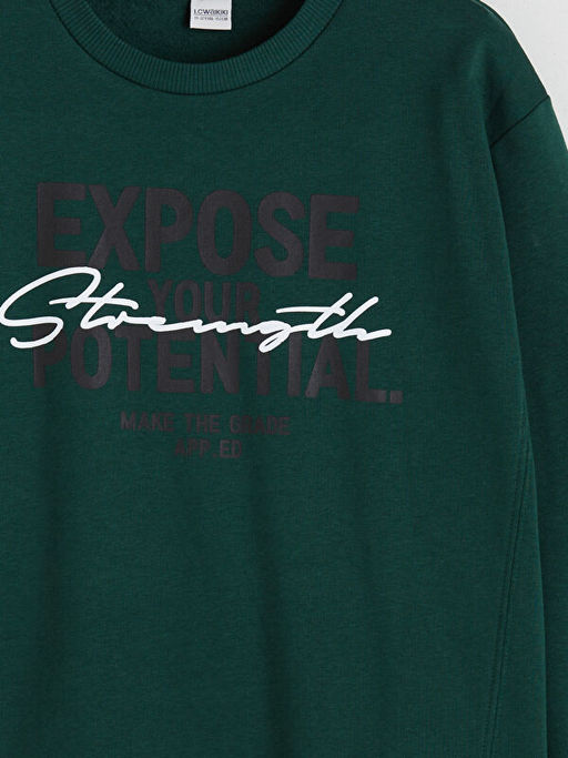 Bisiklet Yaka Erkek ?ocuk Sweatshirt