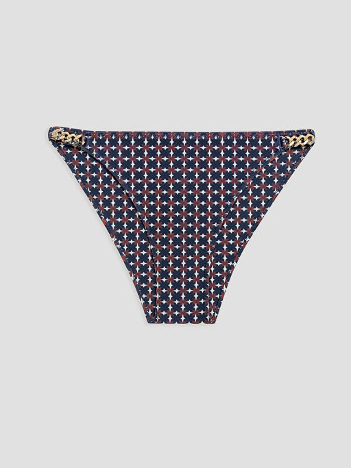 Desenli Kad?n Zincir Detayl? Bikini Alt?