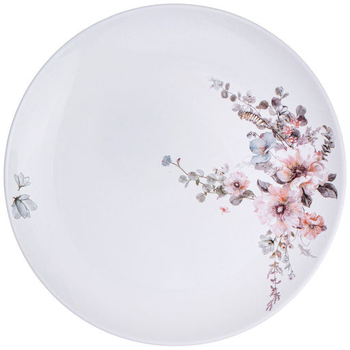 Тарелка обеденная Agness Flower Symphony 24 см стеклокерамика фото 2