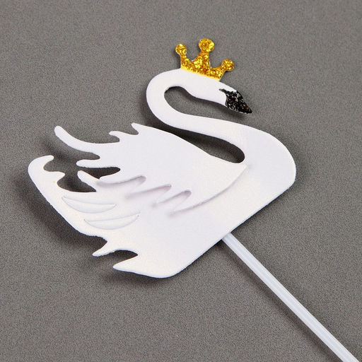 Набор для украшения торта Белый лебедь, 5 шт. - Страна карнавалия фото 2