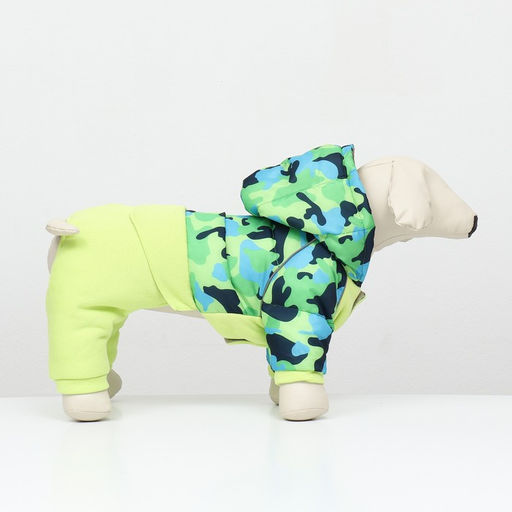 Комбинезон Go-Иди с утяжкой, размер 10 (ДС 25, ОГ 34, ОШ 24 см), зелёный/камуфляж - Simaland фото 2