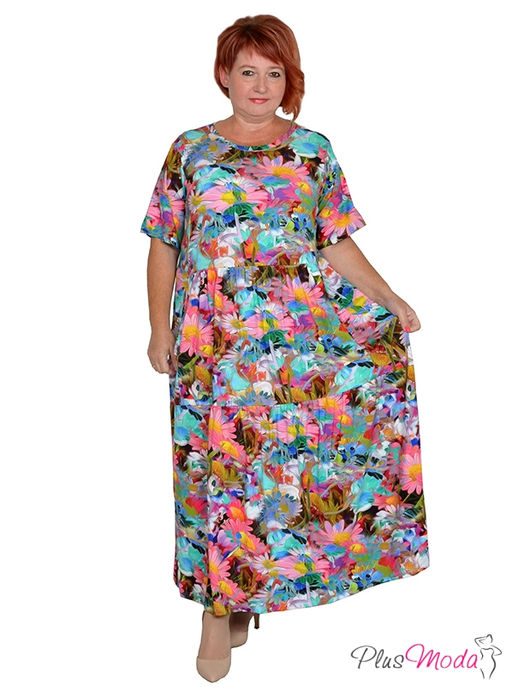 Платье Модель №1346 размеры 44-84 - Plusmoda фото 3