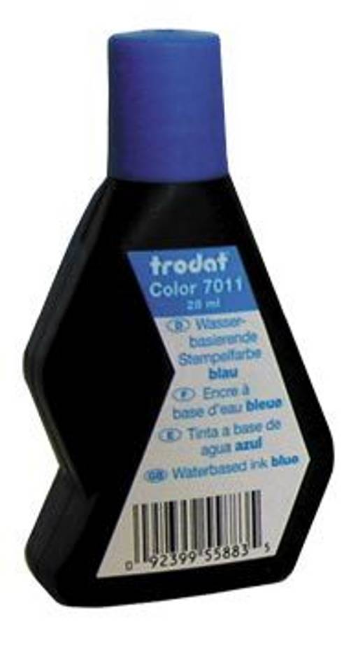 Краска штемпельная "Trodat" 28мл. синяя (7011с)