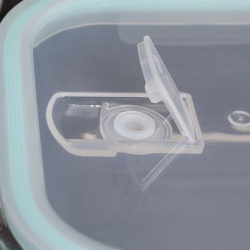 Контейнер квадратный, крышка с клапаном 800 мл, стекло / R-800TQ /уп 36/ - Галеонтрейд фото 3