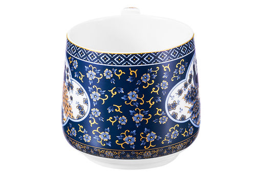 Кружка 500 мл 13,5*10*9 см Павлин синий NEW BONE CHINA - Elan gallery фото 7