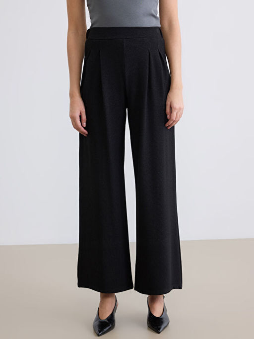 Beli Lastikli Geni? Pa?a Kad?n Pileli Pantolon