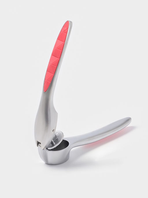 Пресс для чеснока Доляна Redline, 4×2.9×16 см, нержавеющая сталь, красный