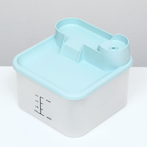 Фонтанчик для животных 20 х 17 х 15,5 см, голубой - Пижон фото 4