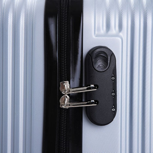 Чемодан малый 20, отдел на молнии, кодовый замок, цвет серый - Simaland фото 7