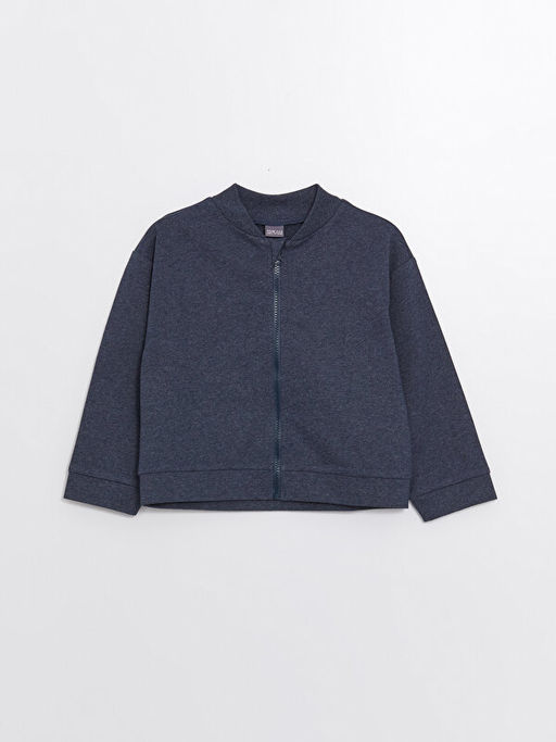 K?z ?ocuk Fermuarl? Sweatshirt