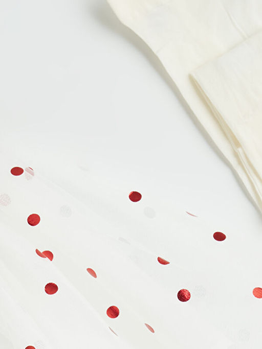 K?z ?ocuk Puantiyeli T?t? Etek ve K?lotlu ?orap