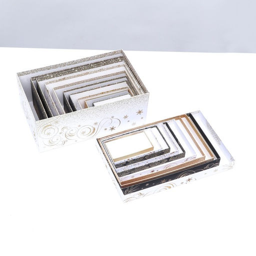 Набор подарочных новогодних коробок 10 в 1 «Счастья в Новом году», 30.5×20×13 - 12×6.5×4 см