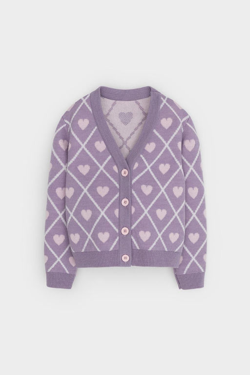 КВ 30158/ш/светло-сиреневый кардиган для дев - Crockid фото 2