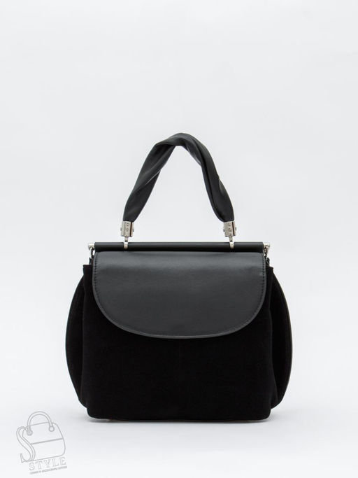 Сумка женская кожаная 1109M black Polina&Eiterou