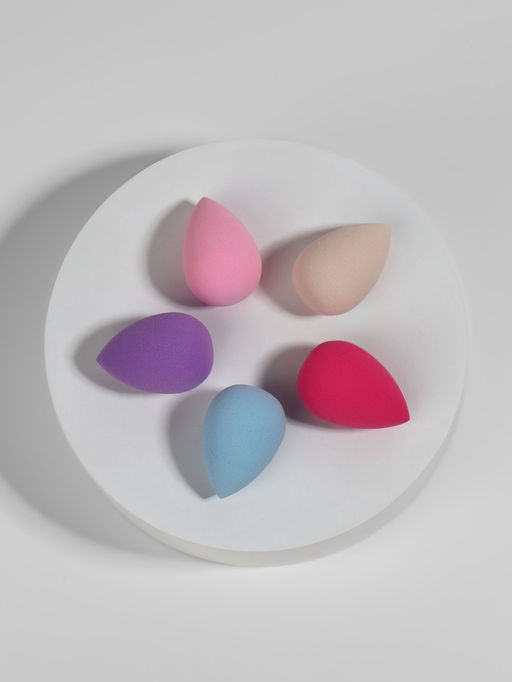 Набор спонжей для макияжа мини «Капля», 3.2×2 см, увеличиваются при намокании, 5 шт., МИКС