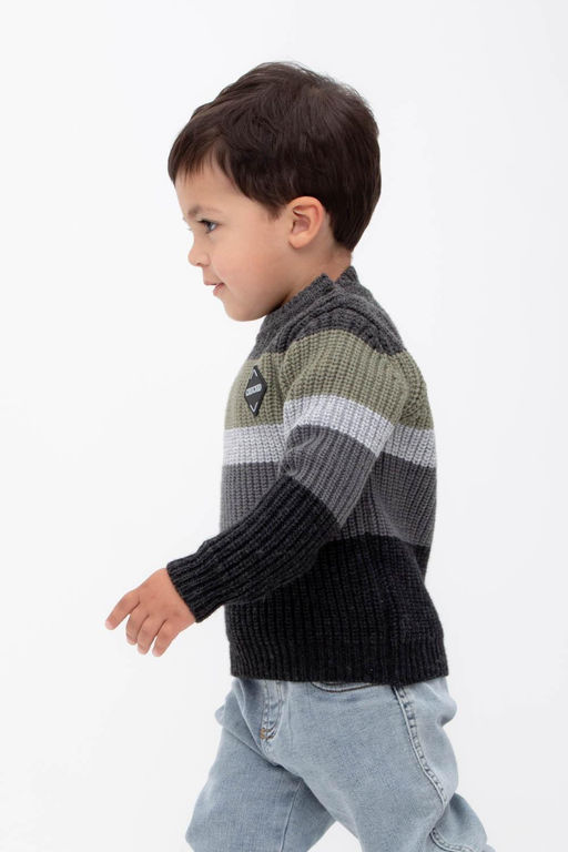 Crockid _ КВ 30146/ш/серый,хаки джемпер д/мал яс