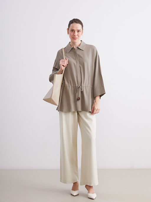 Keten Kar???ml? Kad?n G?mlek