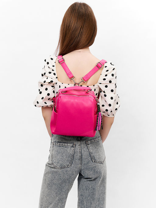 LACCOMA рюкзак Лилу-Л815-фуксия эко кожа хлопок фото 7