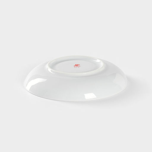 Блюдце Добрушский завод «Майский букет», d=15 см, фарфор, белое