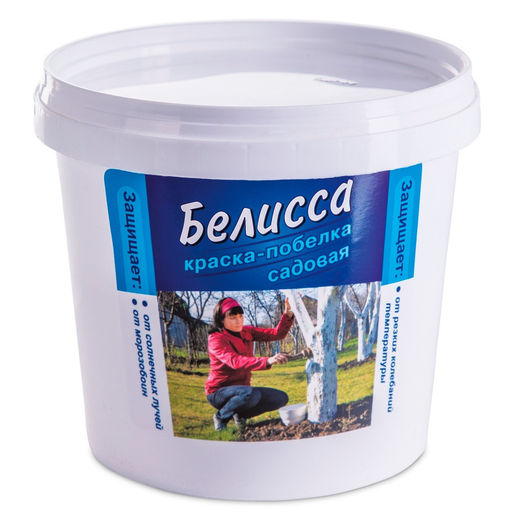 Краска садовая "Белисса" 1кг (от солн.ожогов, вредителей, для дезинфекции)