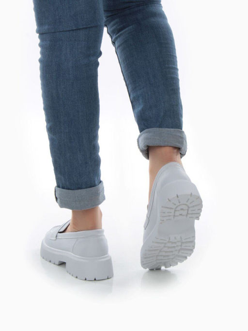 03-PDD178-5 LT. GRAY Полуботинки женские (натуральная кожа) - Фабричный китай фото 16